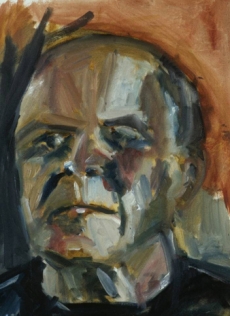 "Portrait of David Mascaro" 16" X 20" oil on canvas: NFS
